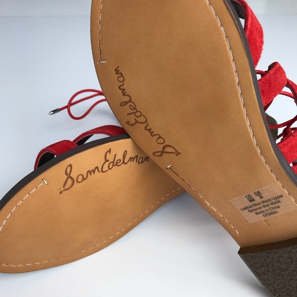 Sam Edelman Lace-Up Gladiator Sandals 1 pair left - Picture 5 of 7